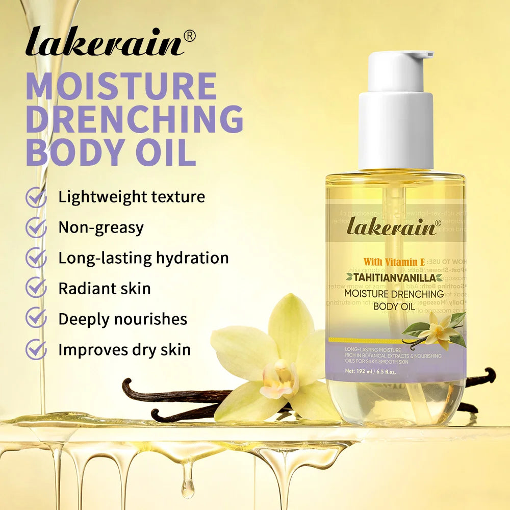 Moisturizing Vanilla Body Oil for Glowing Skin - 5