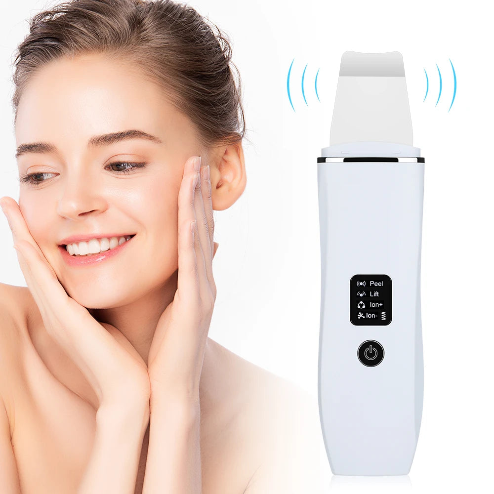 Ultrasonic Facial Skin Scrubber and Pore Cleaner - 7