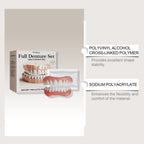Temporary Silicone Cosmetic Denture Set for Smile Restoration