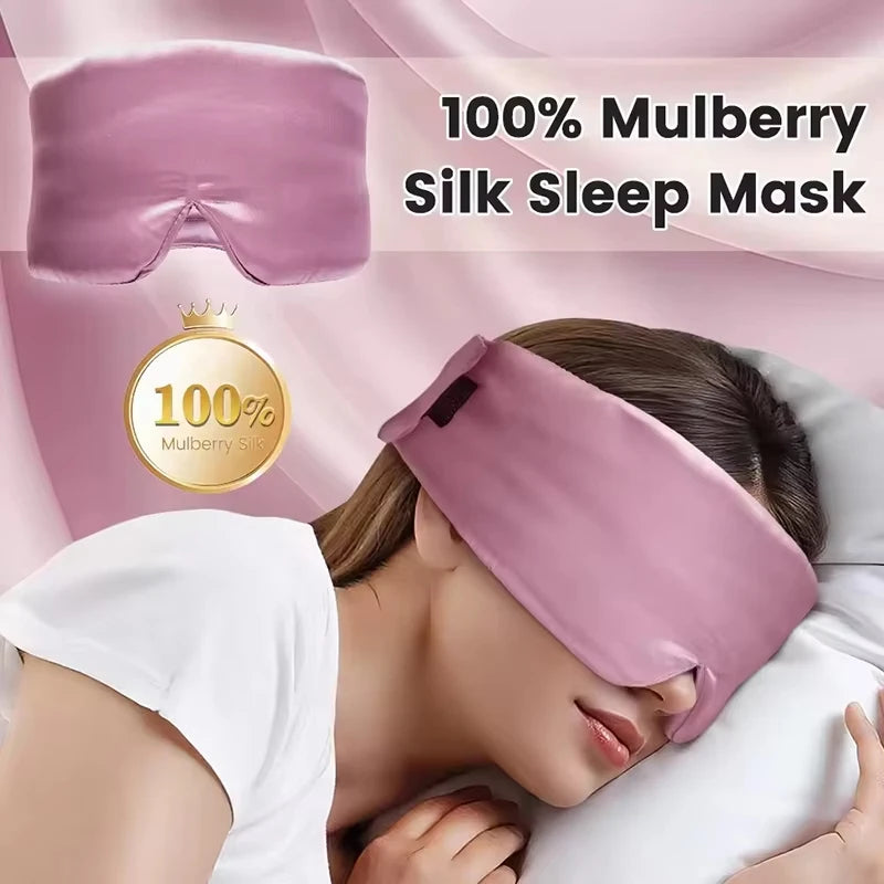 Silk Sleep Mask for Total Light Blocking and Comfortable Rest - 5