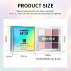 9-Color Beginner Friendly Eyeshadow Palette with Brush
