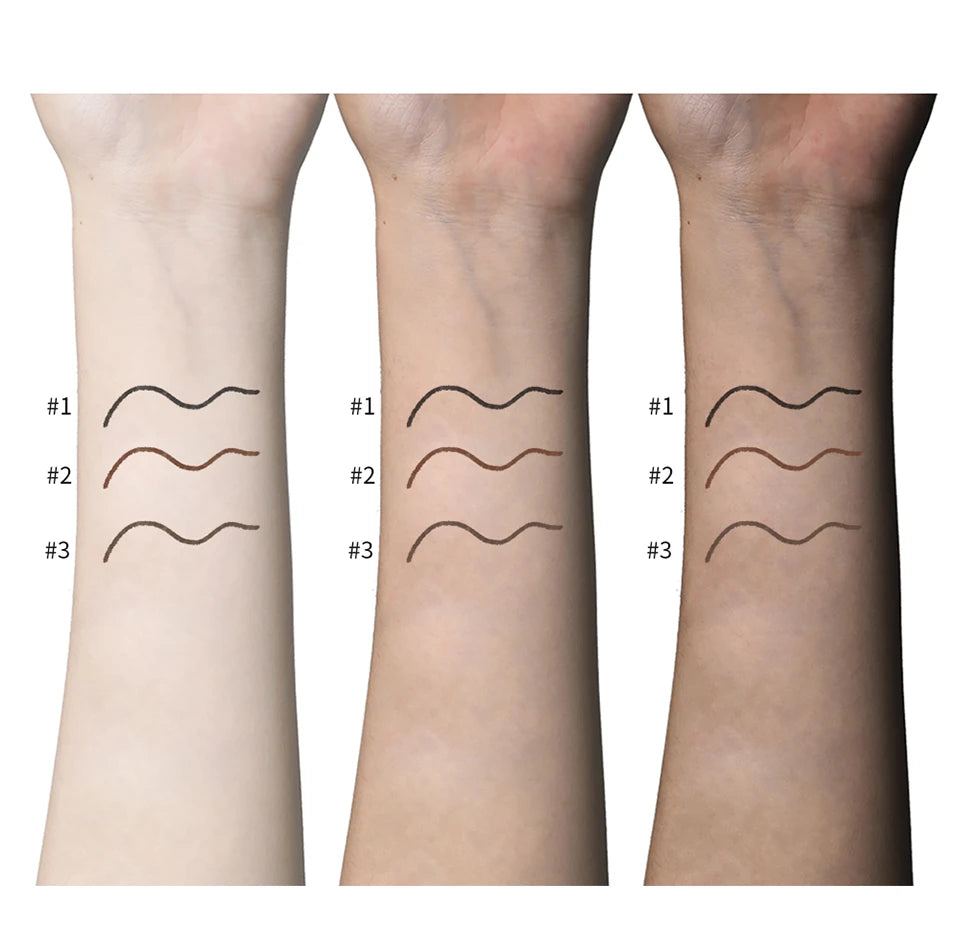 Waterproof Triangular Tip Eyebrow Pencil with Grooming Brush - 14