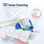 Rechargeable Rotating Electric Toothbrush with 4 Brush Heads