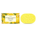 Exfoliating Lemon Scented Bath Sponge for Daily Body Cleansing