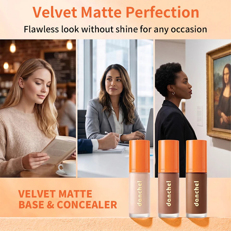 2-in-1 Velvet Matte Liquid Foundation and Concealer - 15