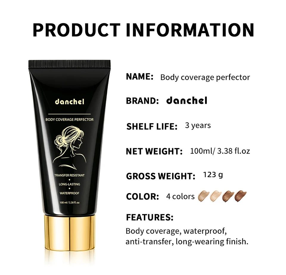 Waterproof Full Coverage Body Concealer for Tattoos and Scars