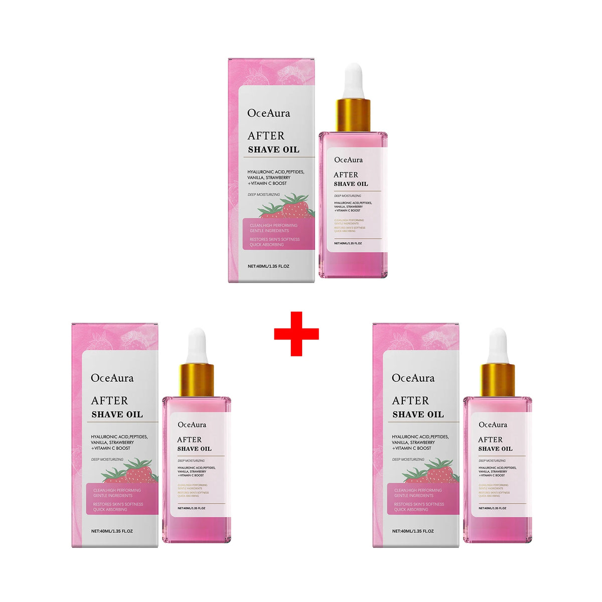 Strawberry Scented Soothing After Shave Oil for Women