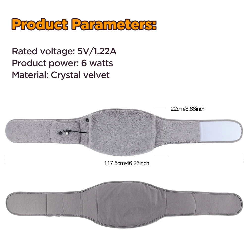 Electric Heated Waist and Abdomen Warming Belt