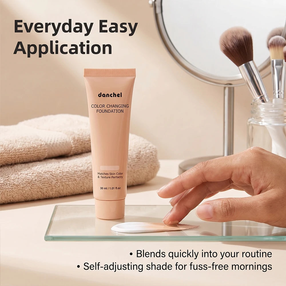 Color-Changing Liquid Foundation for Flawless Even Skin Tone