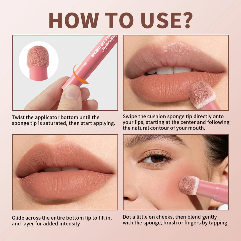 2-in-1 Air Cushion Lip Cream and Blush - 17