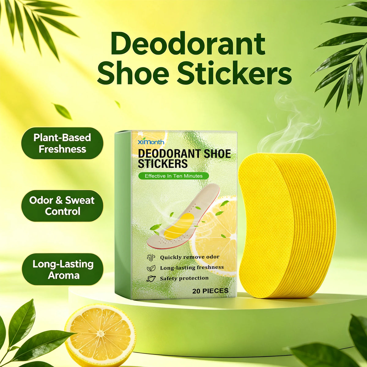 Deodorizing Shoe Patches for Odor Removal and Moisture Control