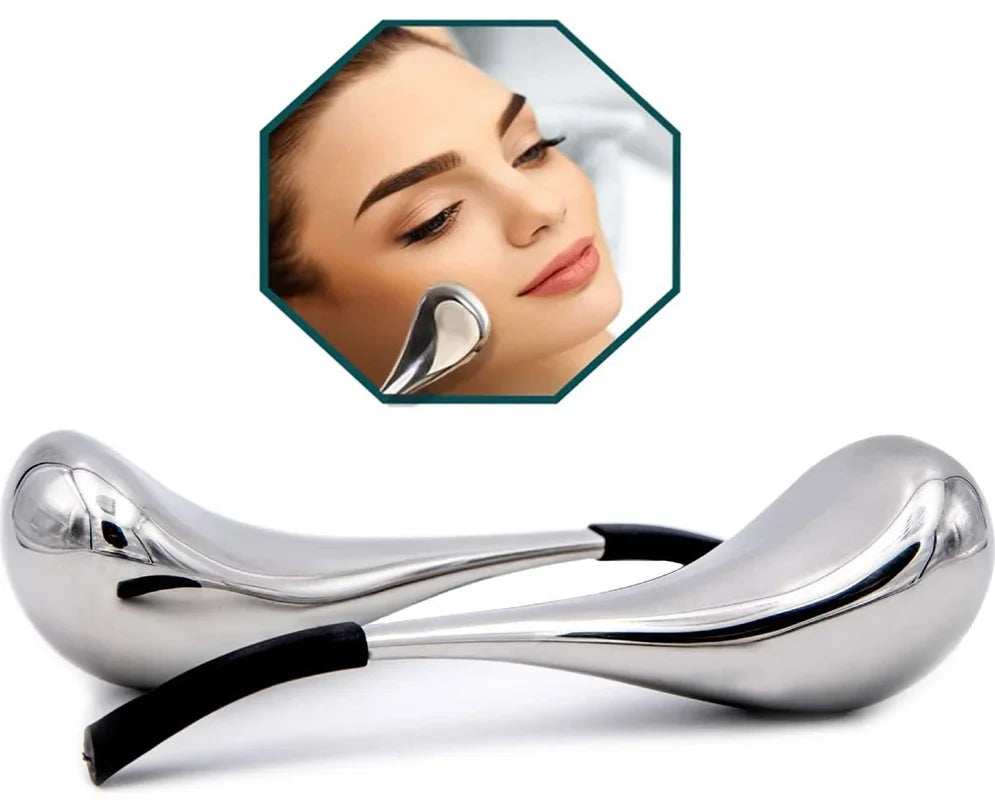 Stainless Steel Cooling Facial Ice Globes for Puffy Eyes and Skin