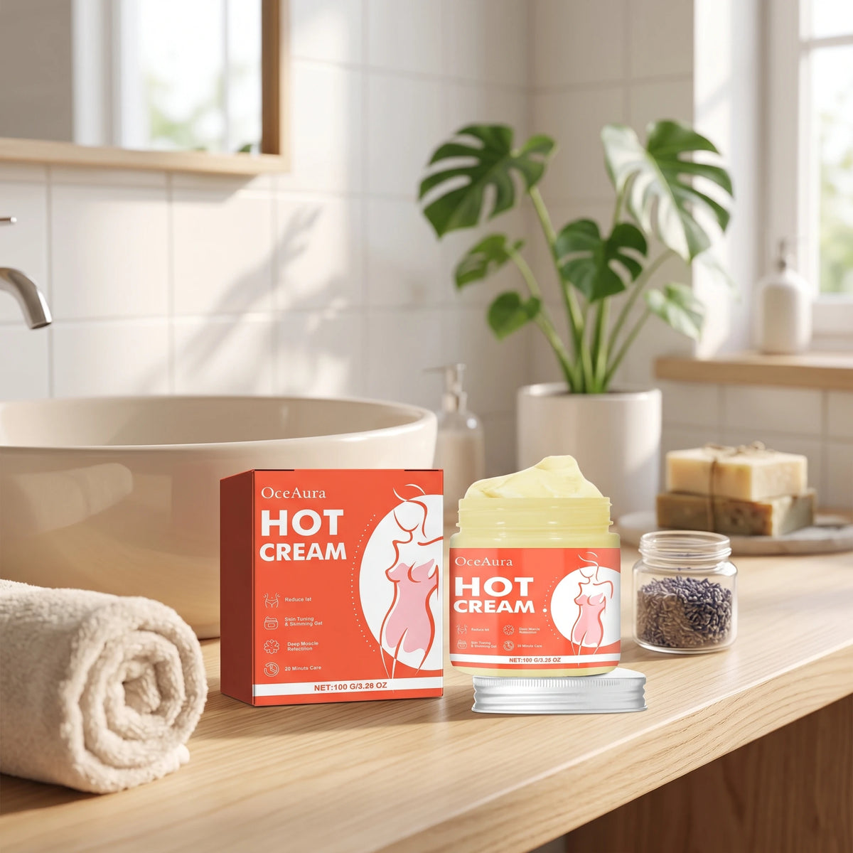 Anti-Cellulite Thermal Massage Cream for Body Slimming and Toning
