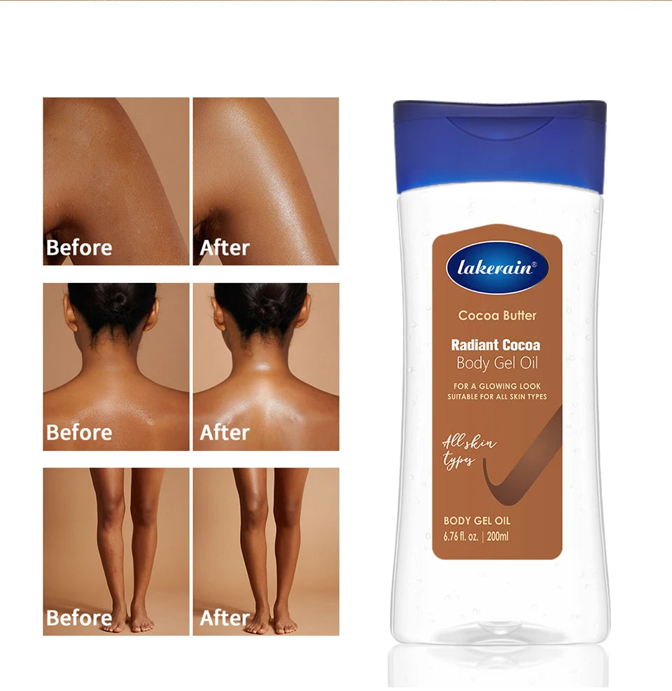 Radiant Cocoa Body Oil Gel for Deep Hydration and Glowing Skin - 12