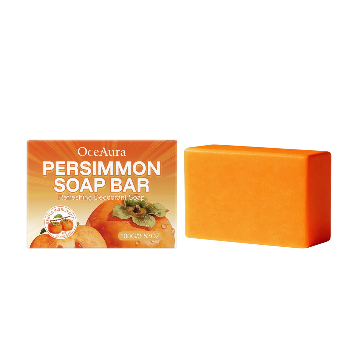 Natural Persimmon Extract Deodorizing Body Soap Bar