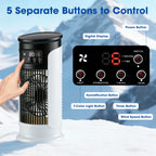 Portable Desktop Air Cooler and Humidifier with 6 Speeds