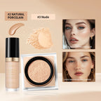 Matte Finish Concealer and Loose Setting Powder Makeup Set