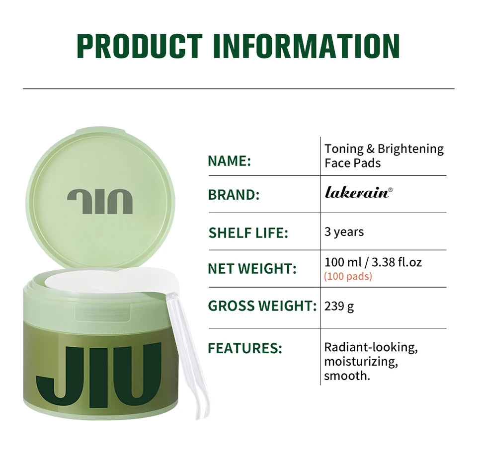 Brightening Nicotinamide Daily Facial Toning Pads - 17
