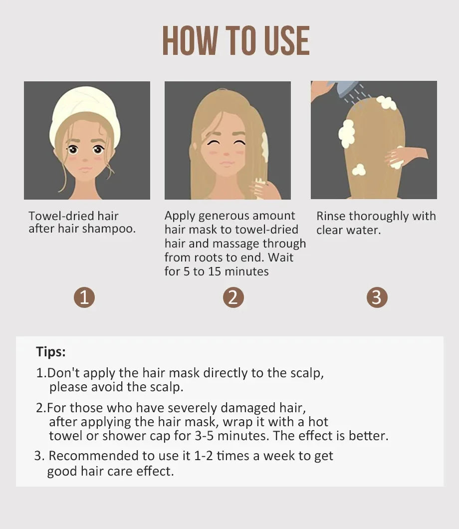 Deep Repair Keratin Hair Mask for Damaged and Frizzy Hair - 13