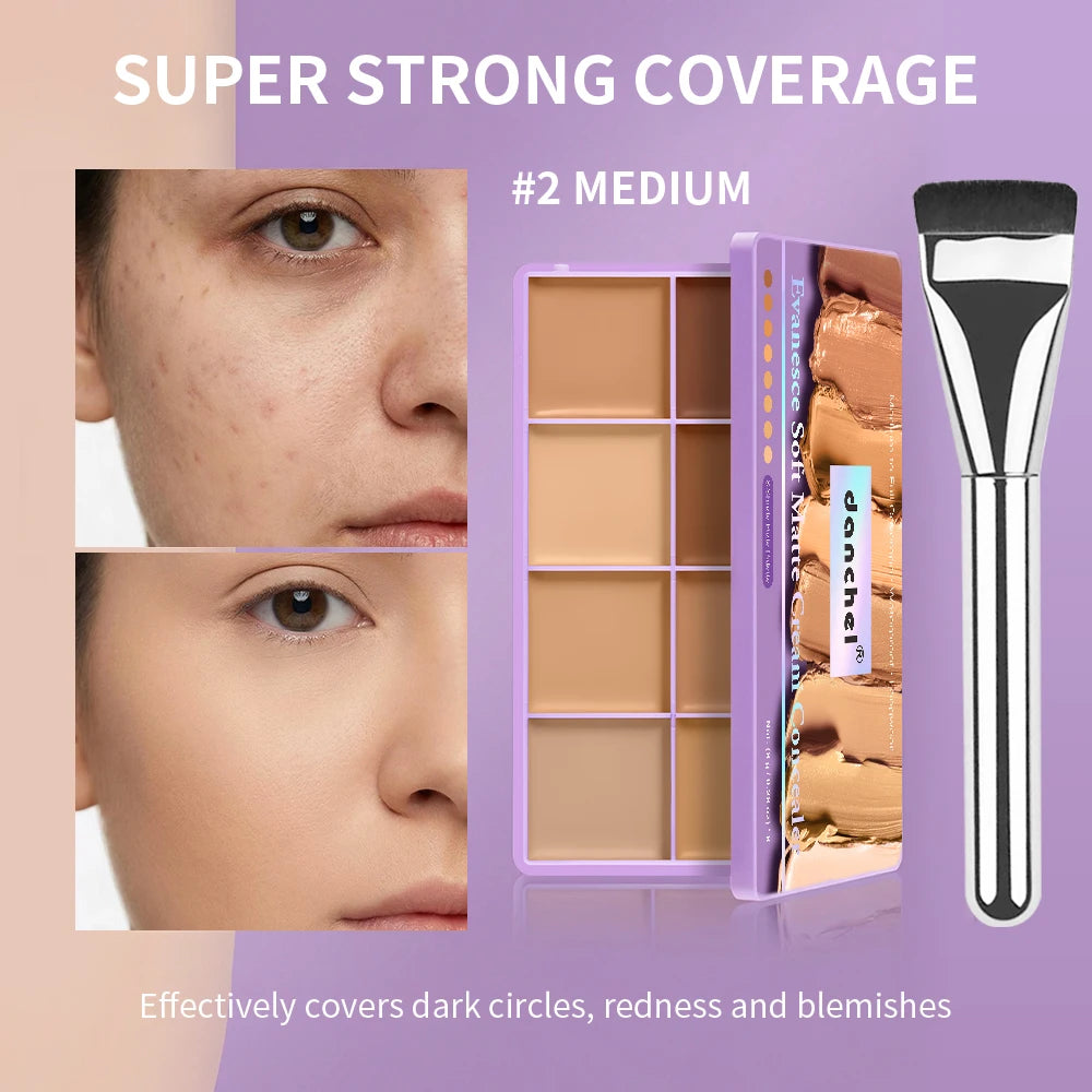 8-Shade Cream Concealer and Contour Palette