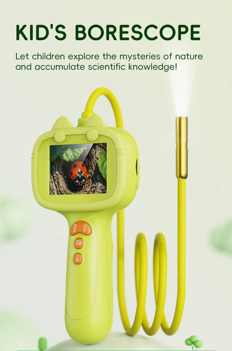 HD Digital Borescope Inspection Camera for Kids Nature Exploration