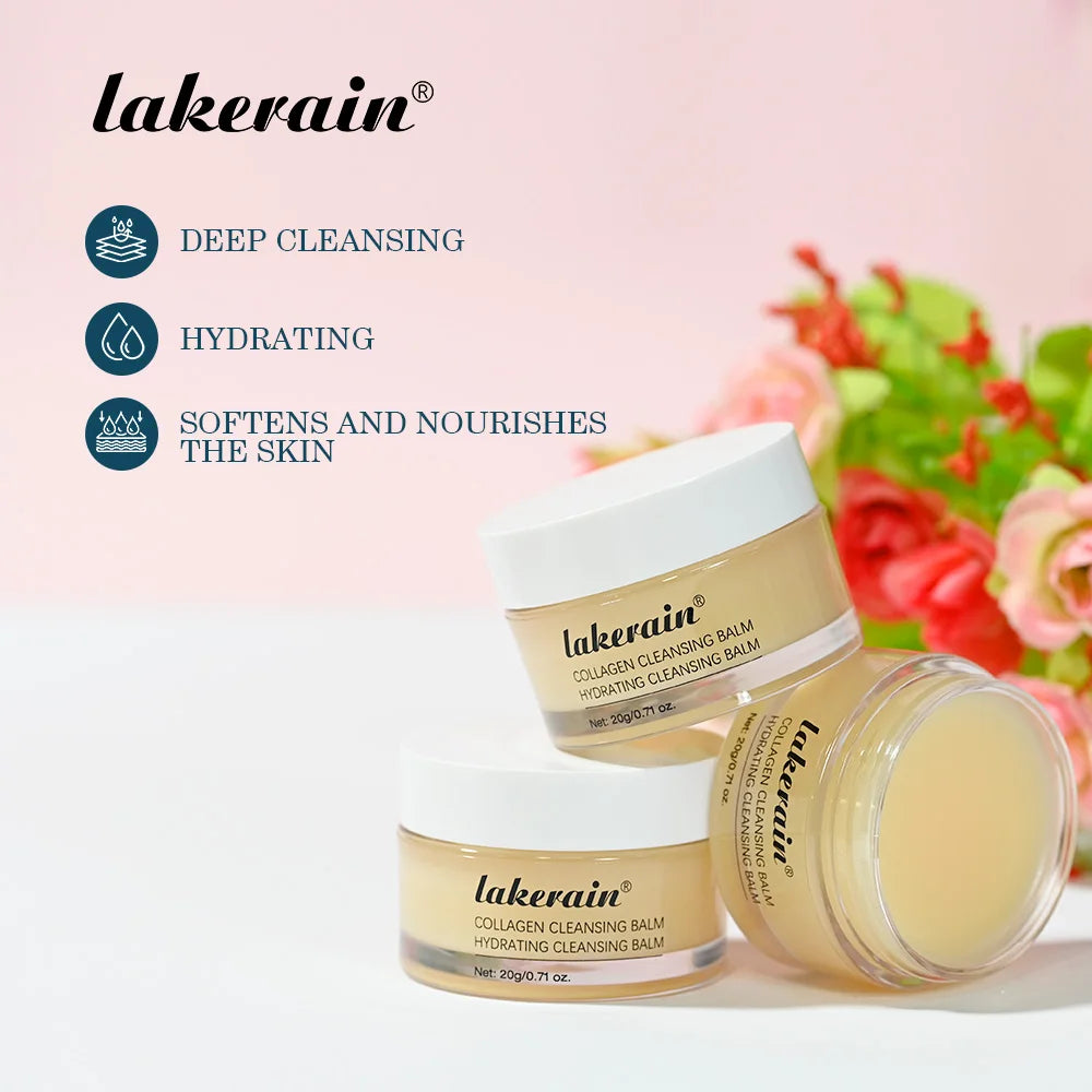 Collagen Hydrating Cleansing Balm for Deep Makeup Removal - 3