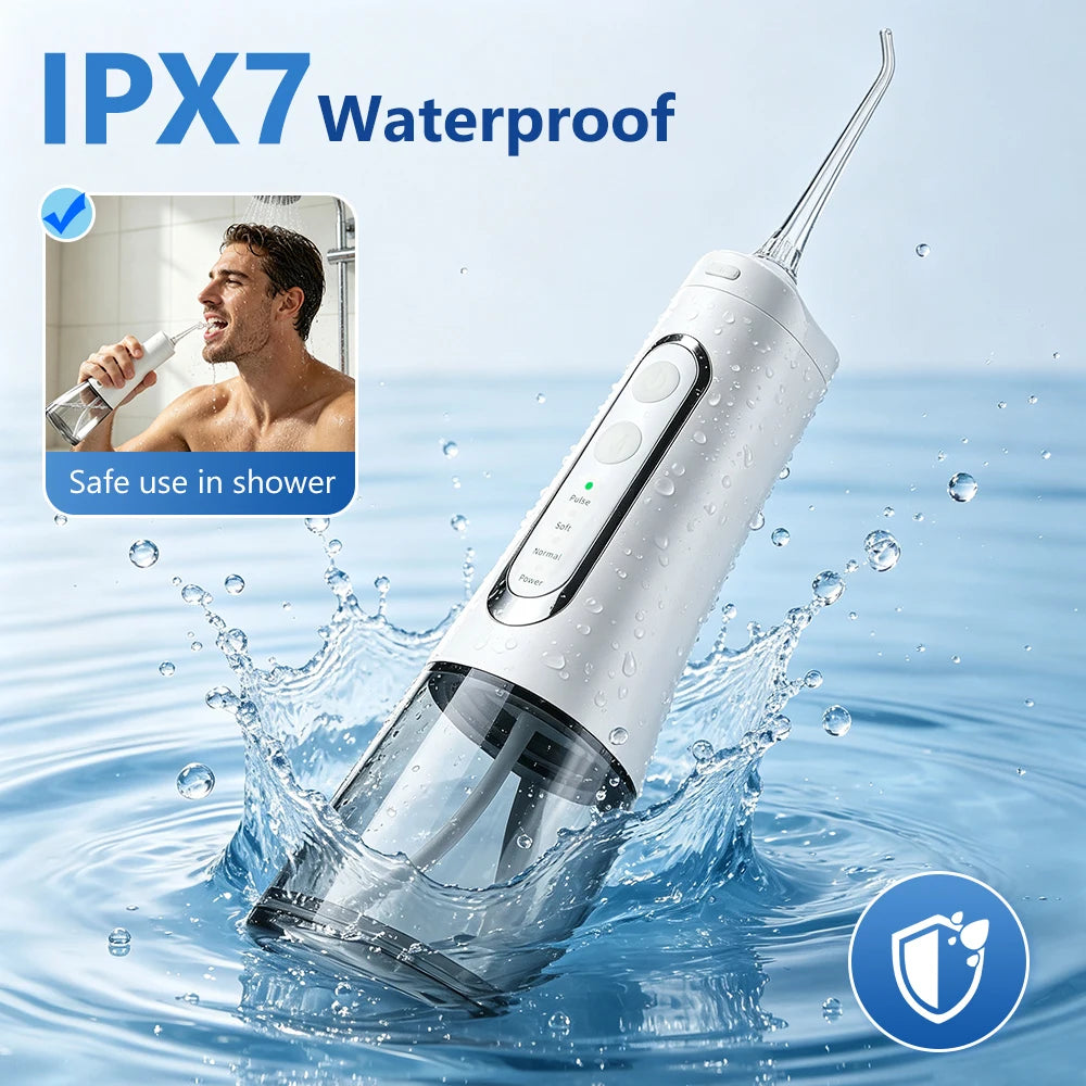 Portable Cordless Water Flosser for Teeth and Braces