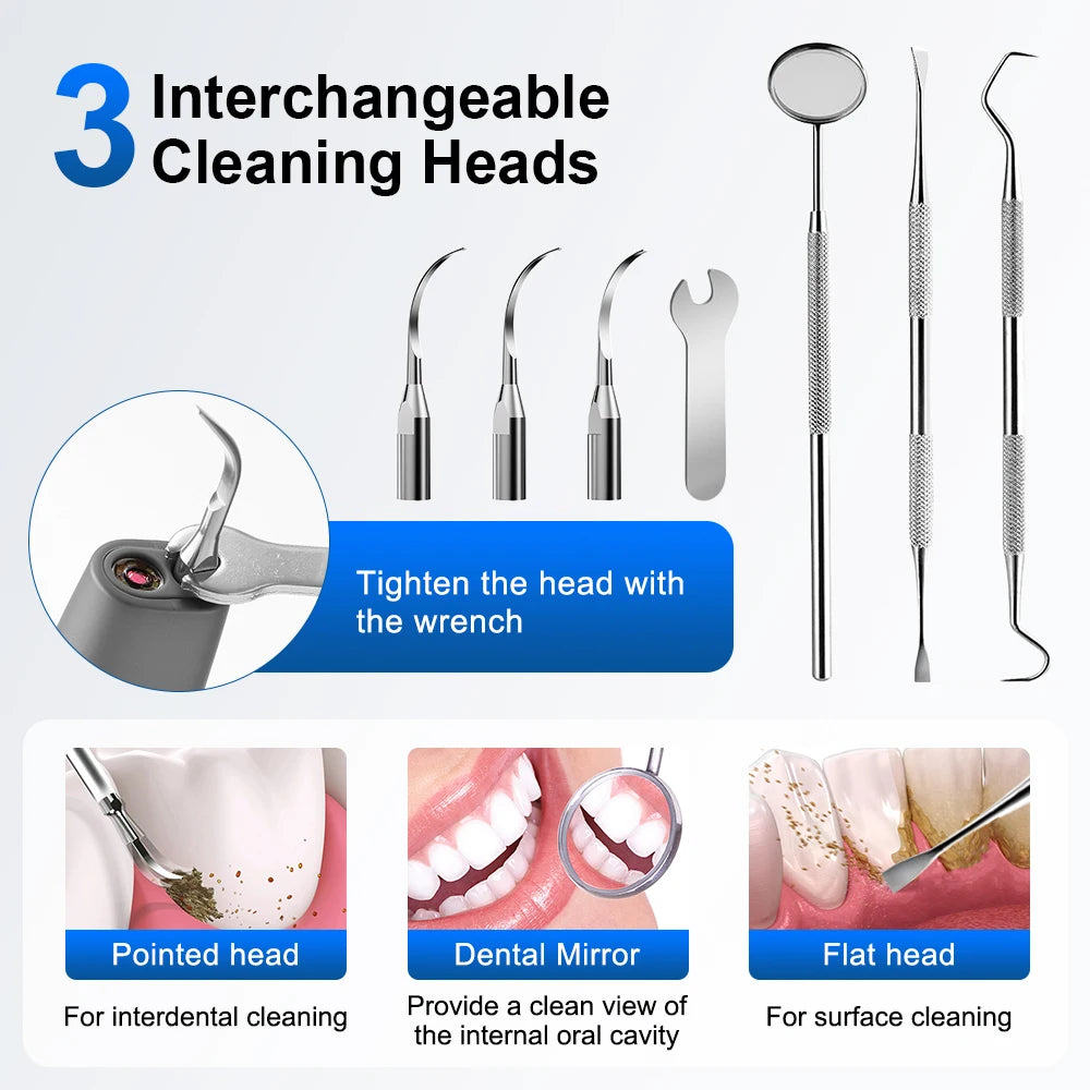 Visual Ultrasonic Tooth Cleaner with HD Camera