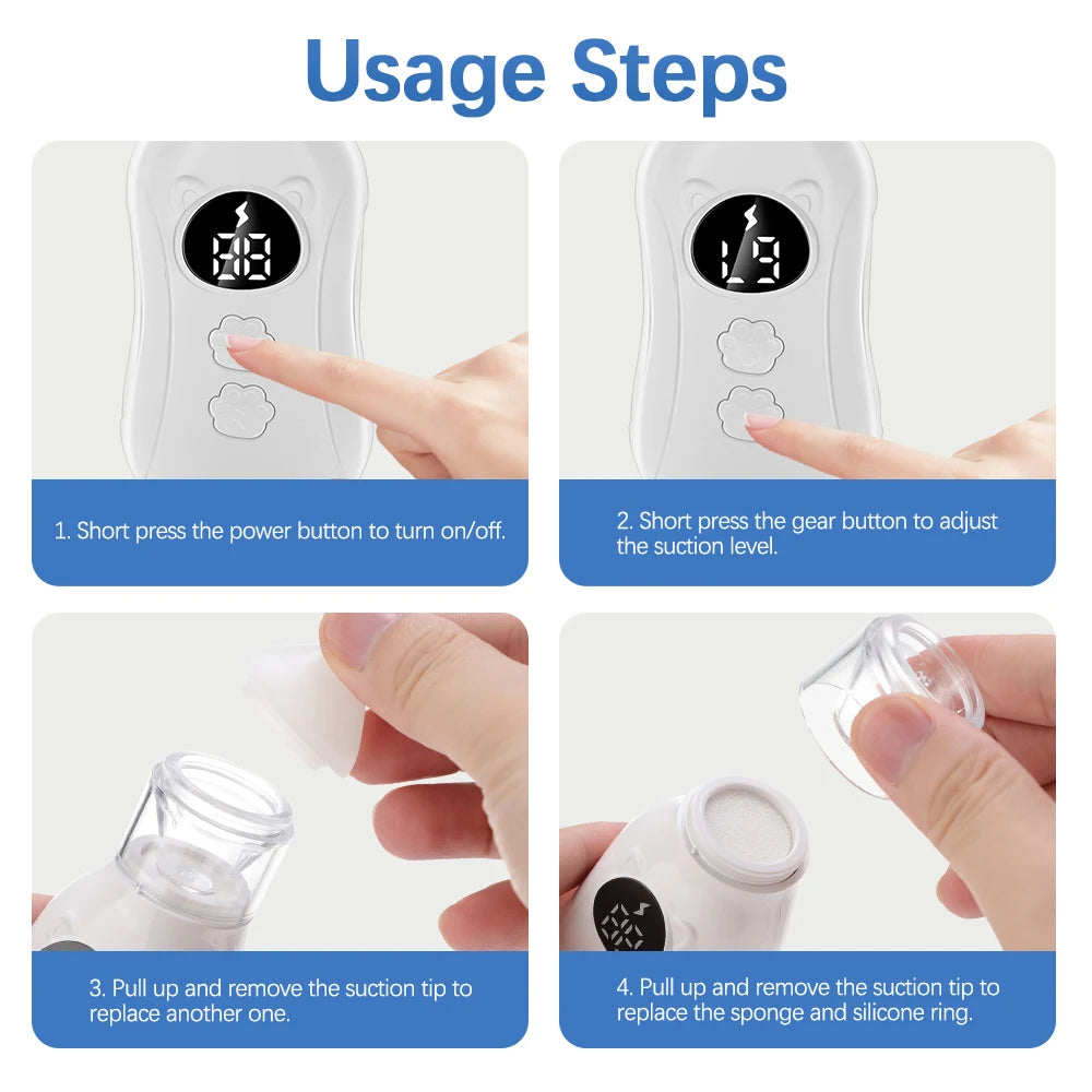Electric Baby Nasal Aspirator with Music and Adjustable Suction