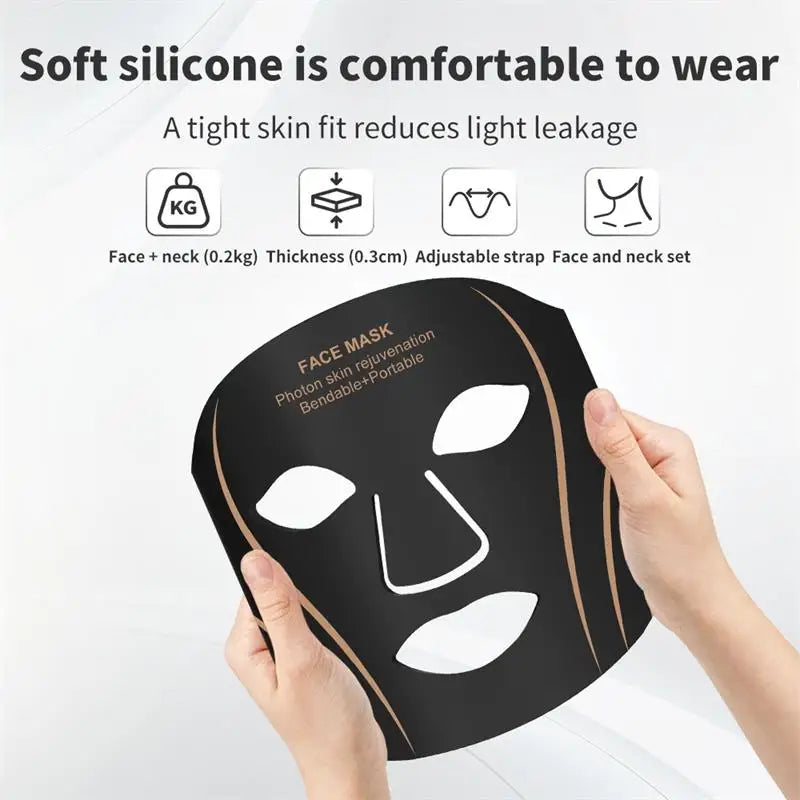 7-Color LED Face and Neck Rejuvenation Mask