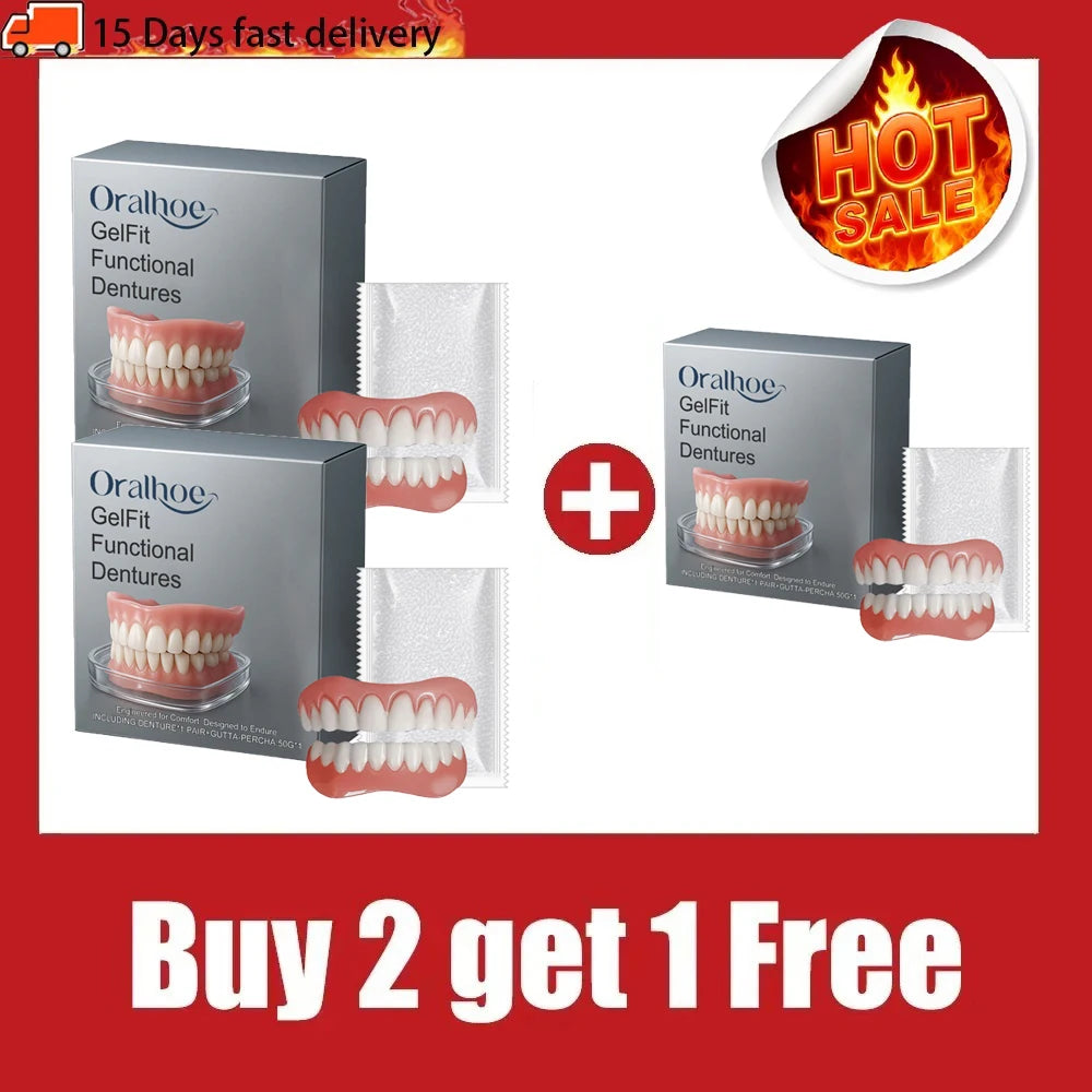 Comfortable Silicone Temporary Dentures for Natural Smile - 10