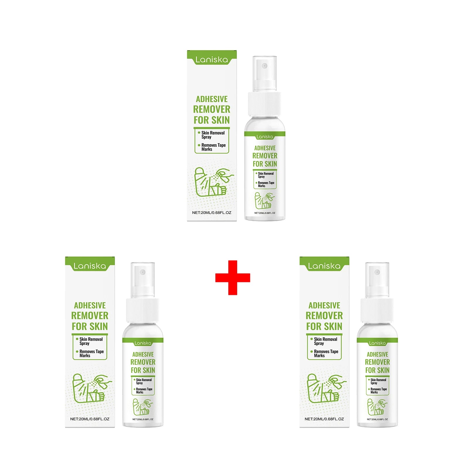 Gentle Adhesive Remover Spray for Skin and Tape Residue - 20