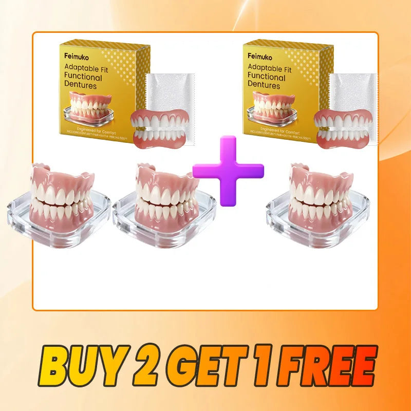 Silicone Cosmetic Denture Set for Instant Smile Confidence