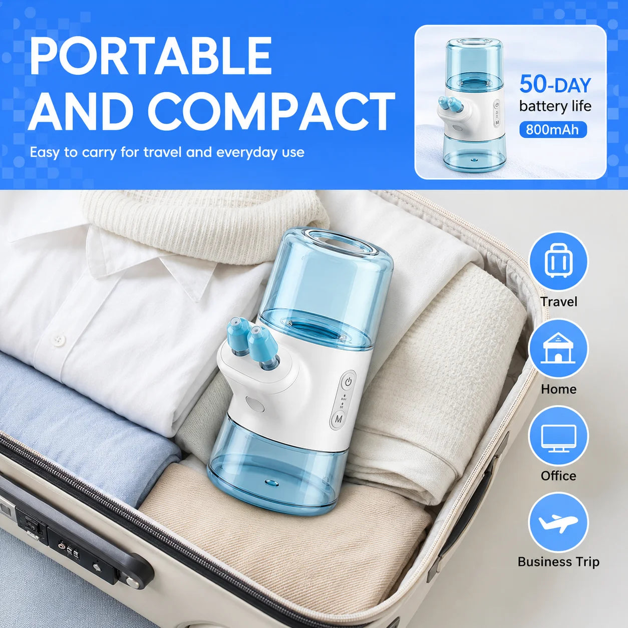 Portable Electric Nasal Irrigator with Dual Tank System - 6