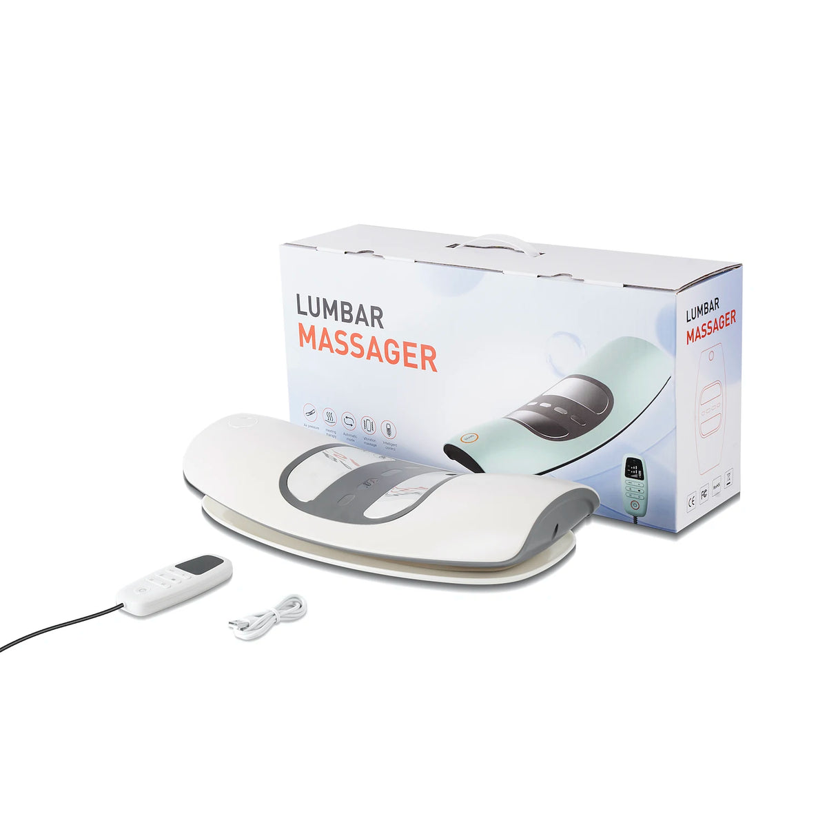 4-in-1 Dynamic Lumbar Traction Device and Back Massager