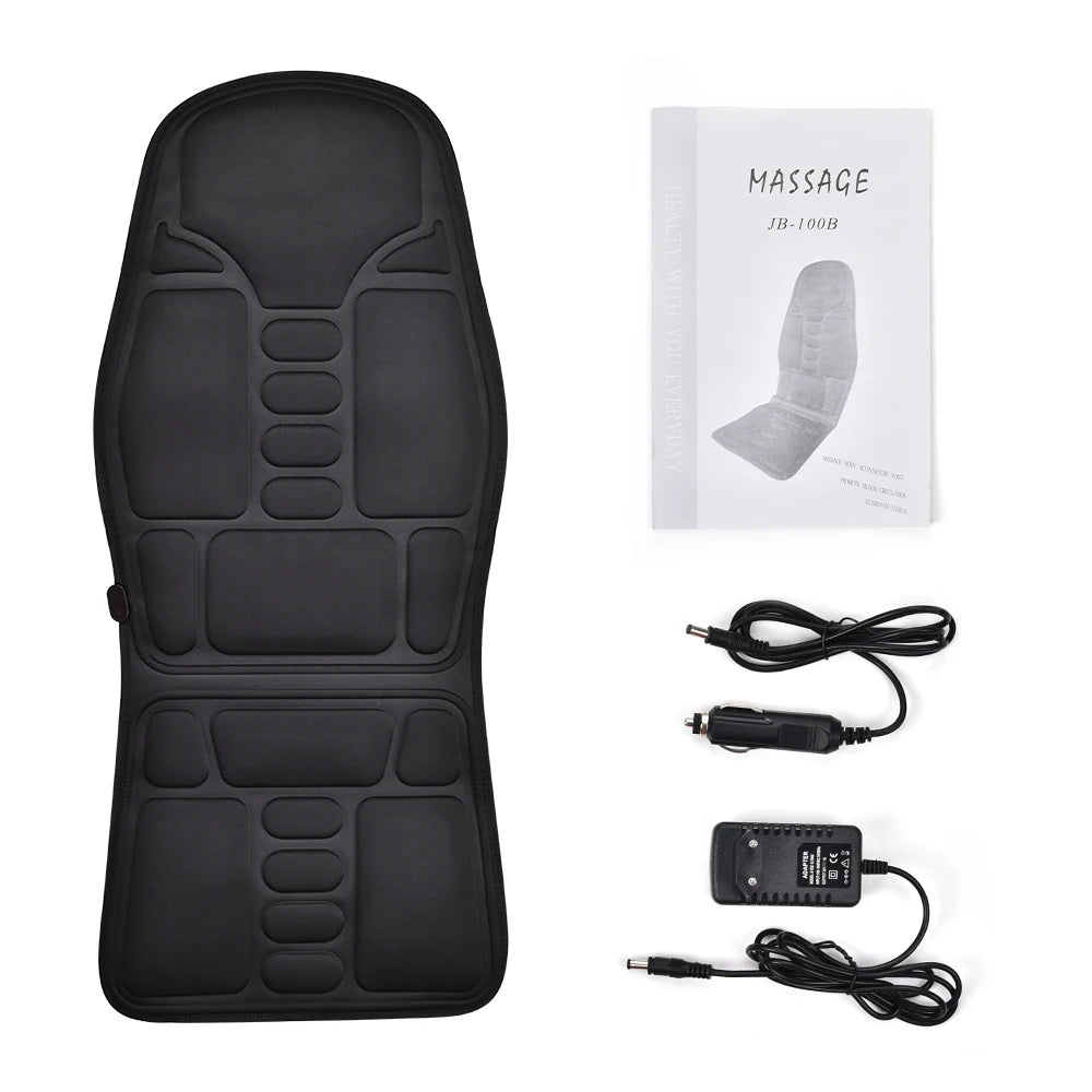 Full-Body Electric Heated Vibration Massage Chair Mat - 23