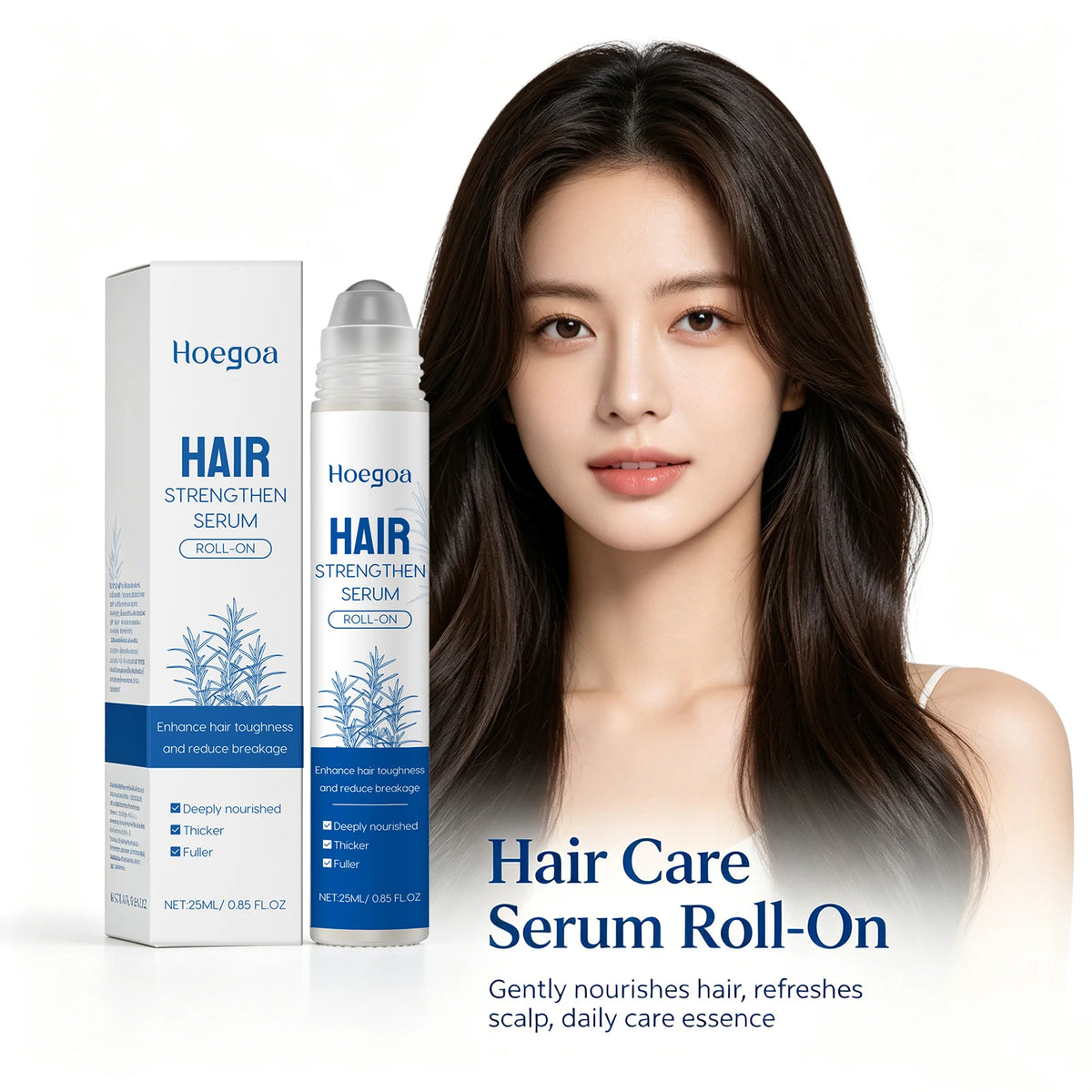 Rosemary Hair Growth Serum Roll-On for Scalp Stimulation