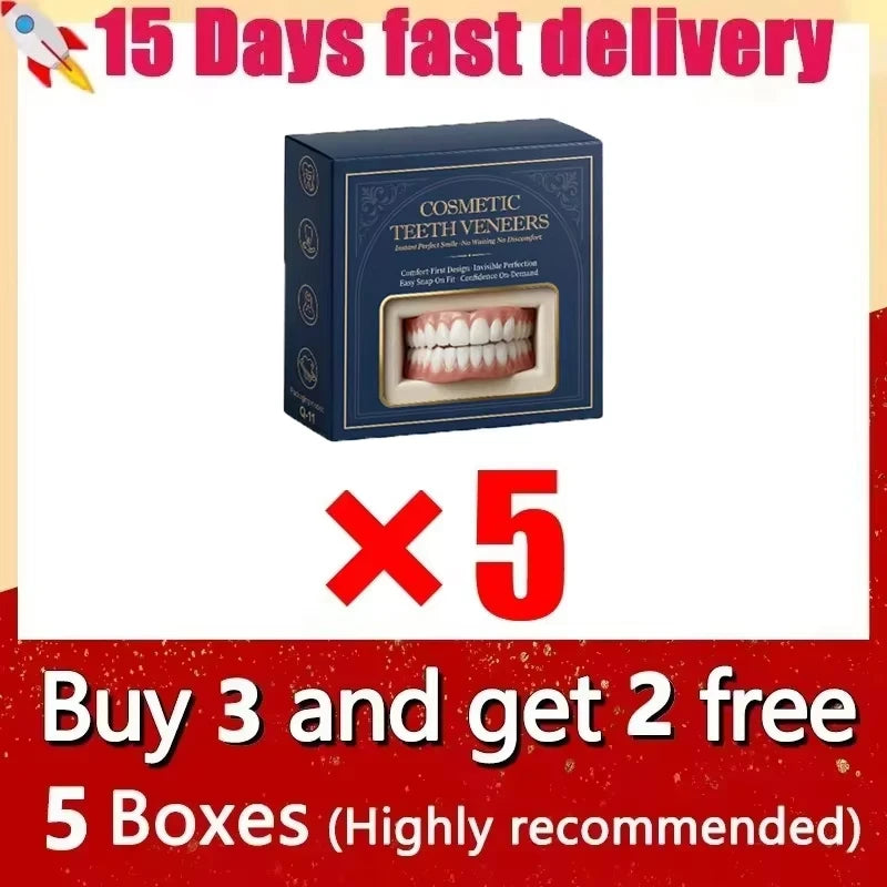Full Mouth Cosmetic Denture Set with Storage Case - 16
