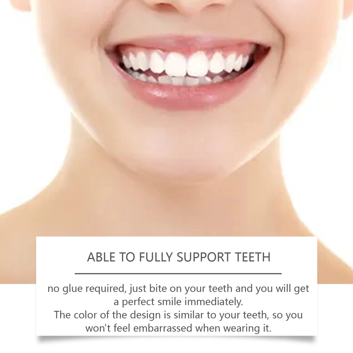 Adjustable Snap-On Dentures for Missing Teeth Repair