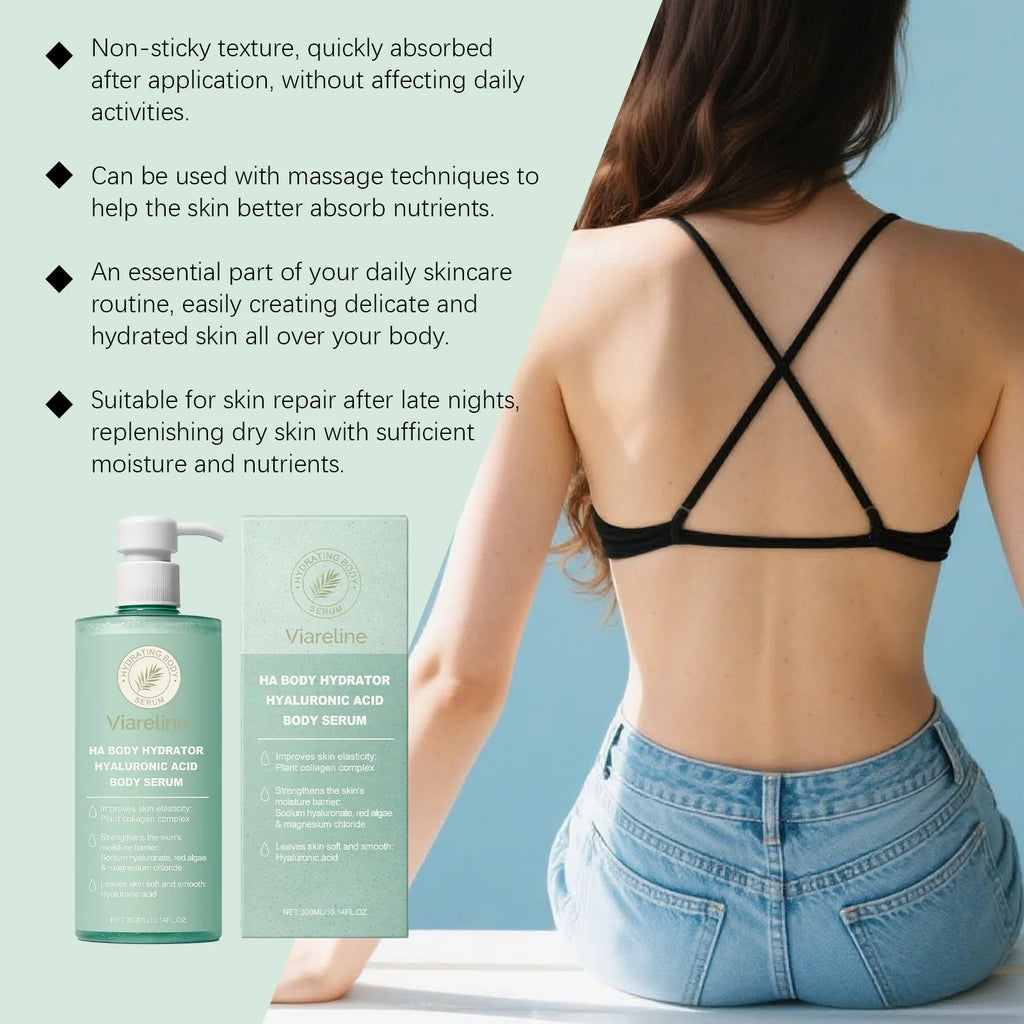 Hyaluronic Acid Hydrating Body Serum for Dry and Rough Skin