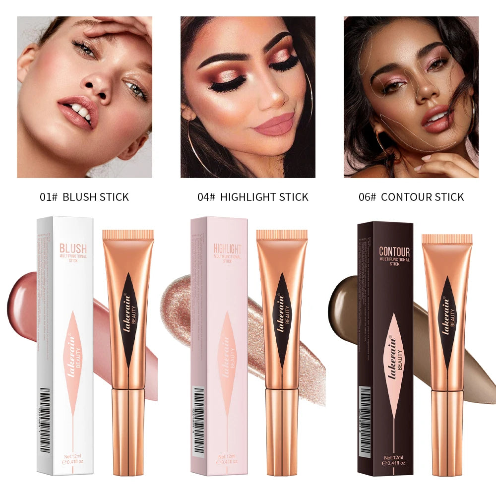 Liquid Face Contour and Highlighter Wand with Cushion Applicator - 30