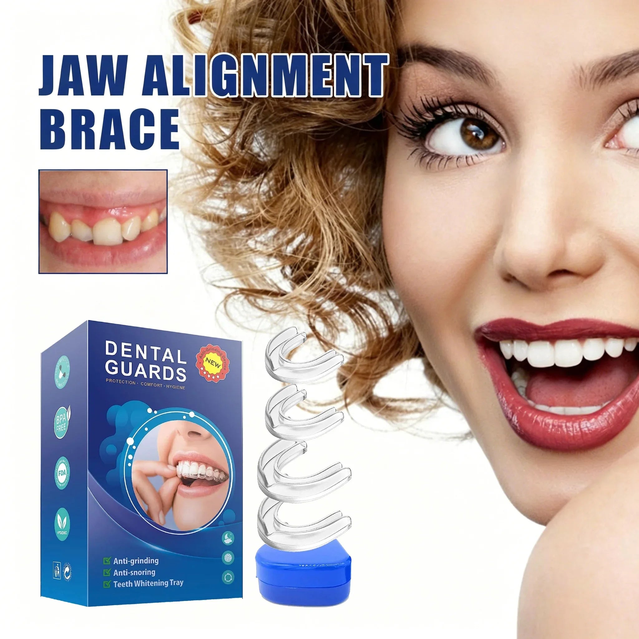 Adjustable Jaw Alignment and Teeth Straightening Orthodontic Brace - 3