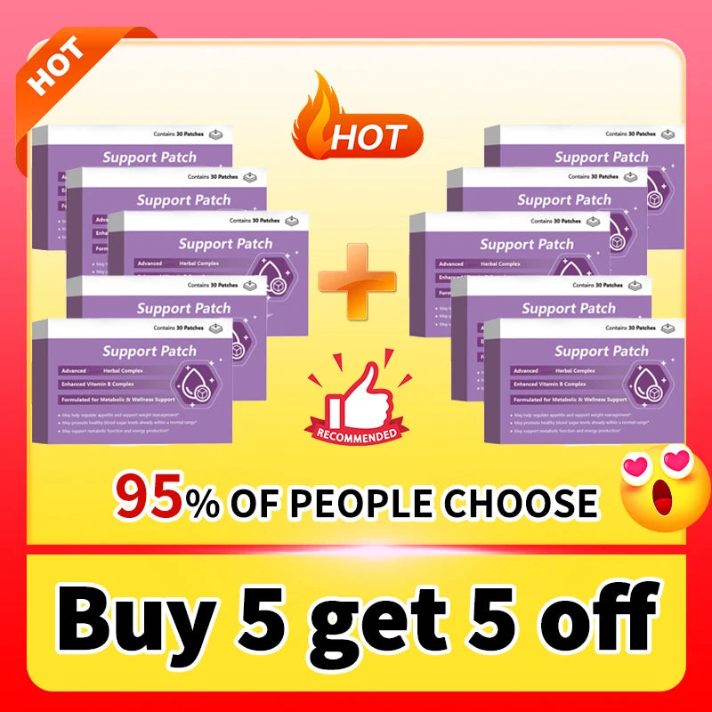 30-Piece Herbal Weight Management and Metabolism Support Patches - 10