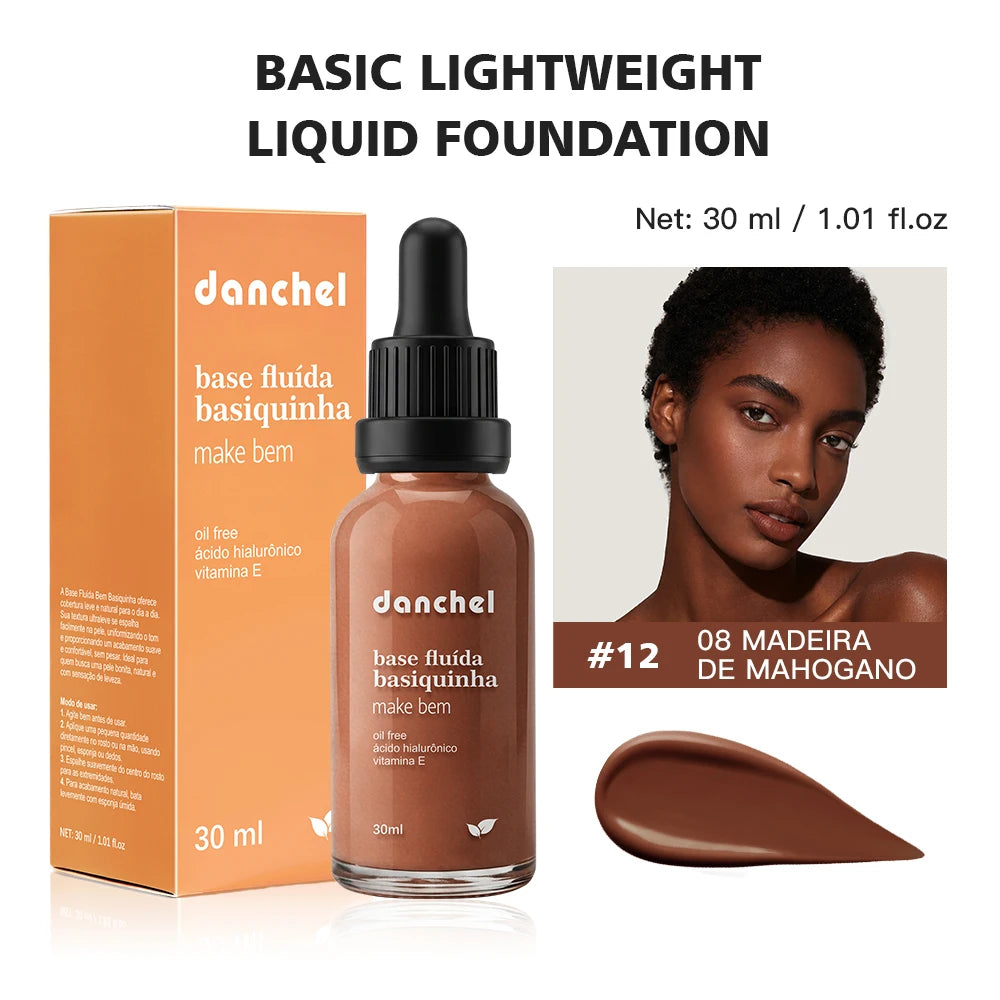 Matte Lightweight Liquid Foundation for Pore Minimizing & Oil Control