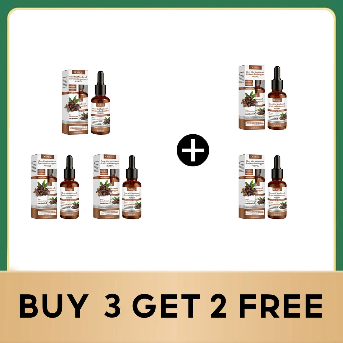 Clove Mint Mouthwash for Teeth Whitening and Bad Breath