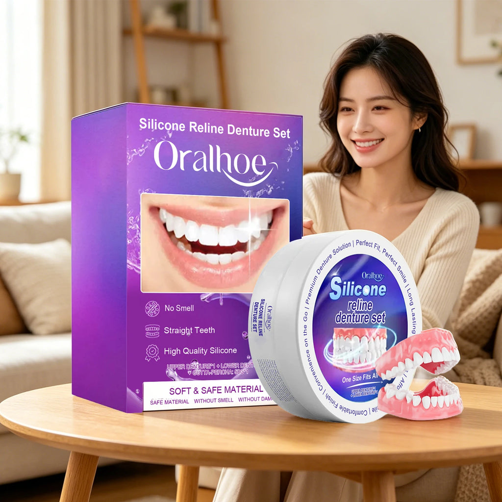 Silicone Reline Denture Set for Comfortable Fit and Perfect Smile