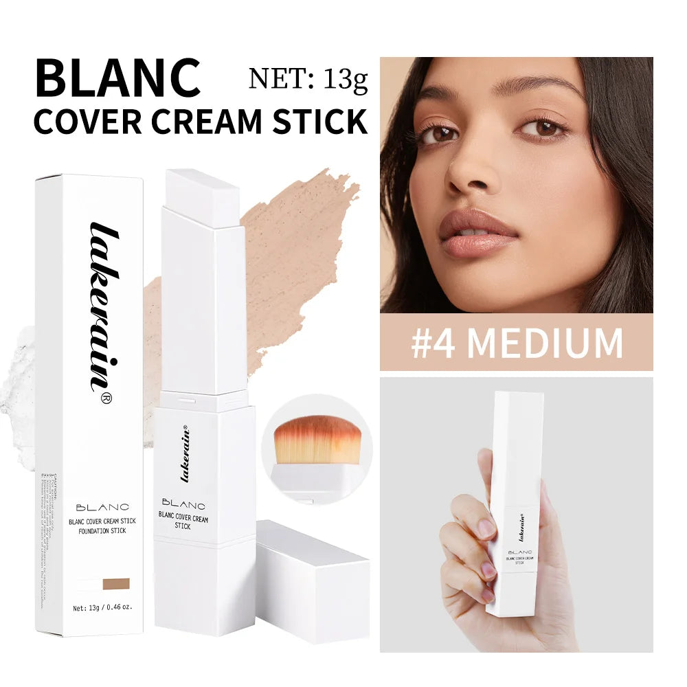 Color-Changing Foundation Stick with Detachable Blending Brush