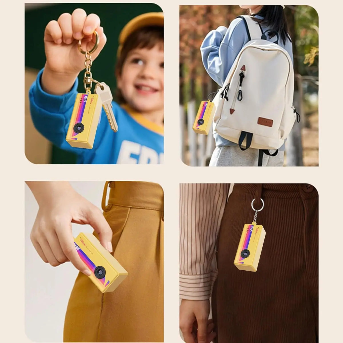 Mini Retro Keychain Digital Camera with LCD Screen