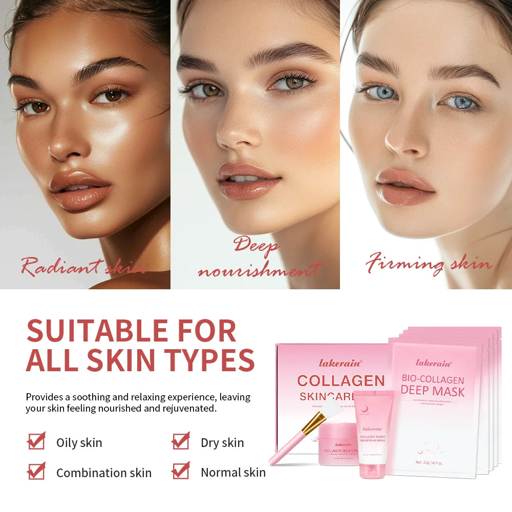 Collagen Skincare Set for Deep Nourishment and Radiant Repair