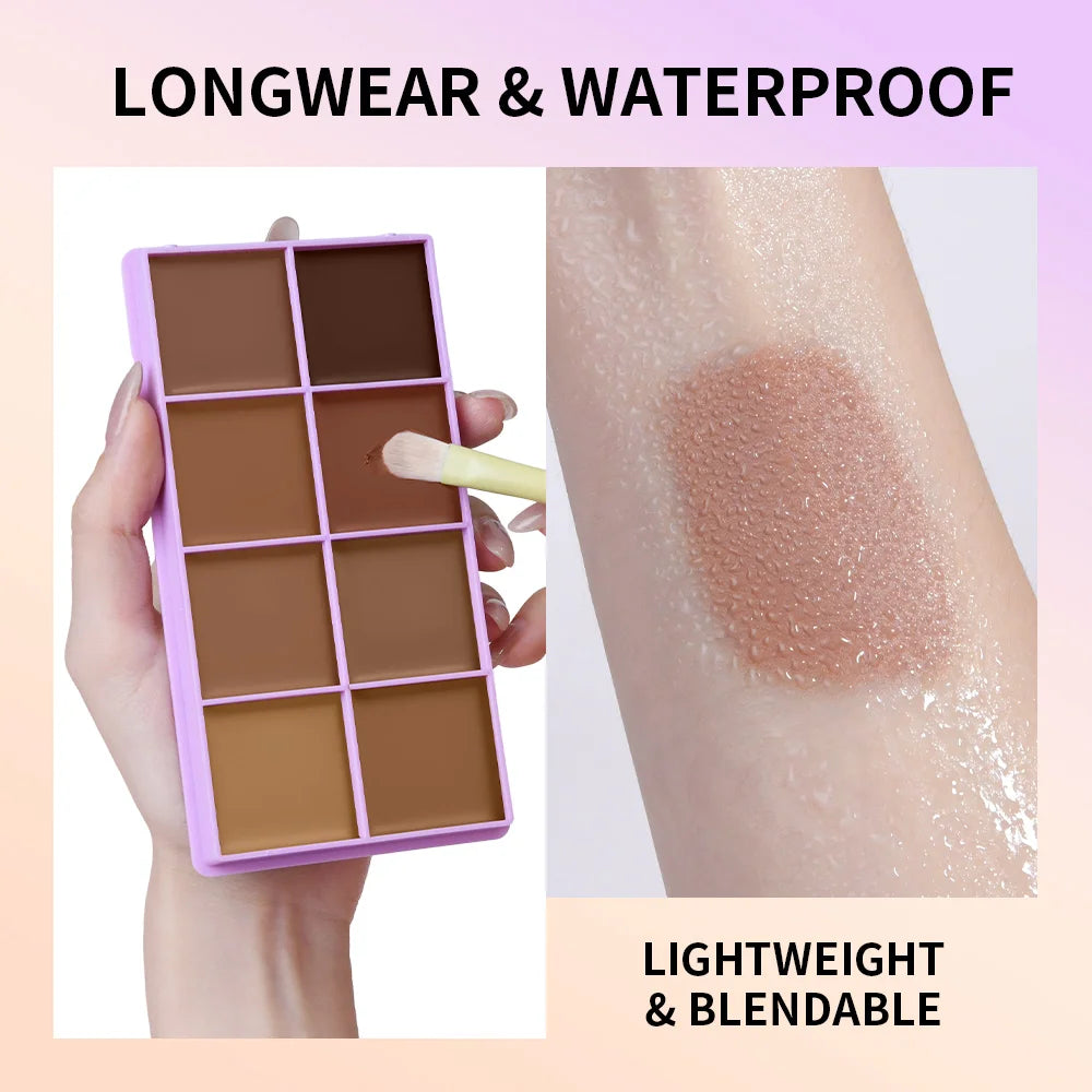 8-Shade Cream Concealer and Contour Palette